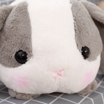 Conejo de peluche gris tumbado Conejo Animales de peluche Materiales: Algodón