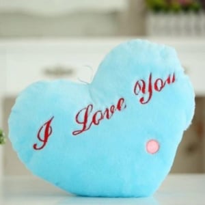 Peluche azul I Love You Día de San Valentín Edad: > 3 años