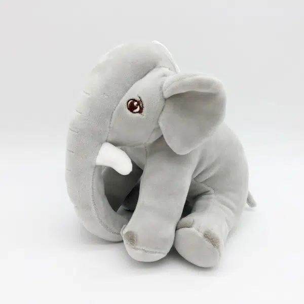 Bonito elefante gris de felpa Animal Material: Algodón