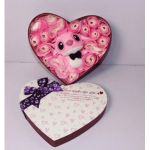 Caja de amor de felpa de ángel Día de San Valentín Material: Algodón