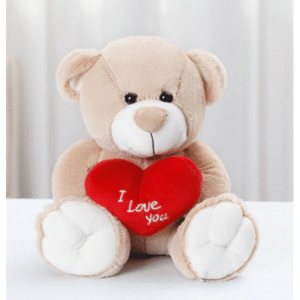 Peluche oso de amor beige San Valentín 87aa0330980ddad2f9e66f: 33cm