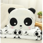 Peluche panda tímido con manta Peluche panda Animales Edad: > 3 años