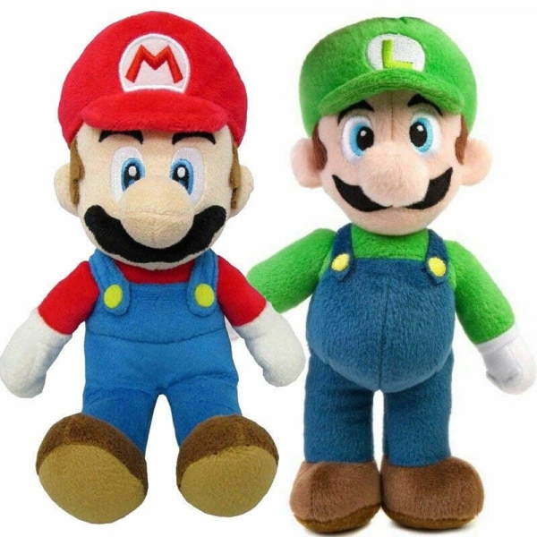 Peluche de Mario y Luigi Tamaño: 25 cm