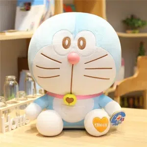 Peluche Doraemon con cara indiferente Peluche Animales Peluche Gato Materiales: Algodón