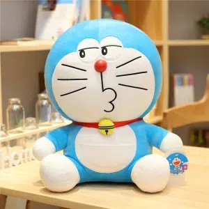 Peluche Doraemon con cara indiferente Peluche Animales Peluche Gato Materiales: Algodón