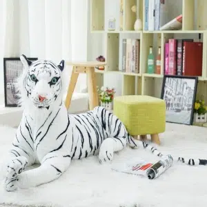 Peluche grande de tigre blanco Material: Algodón