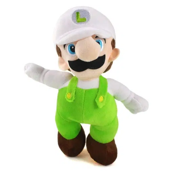 Peluche Luigi traje blanco y verde Peluche Mario Material: Algodón