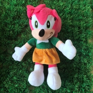 Peluche Sonic hedgehog rosa Amy Material: Algodón