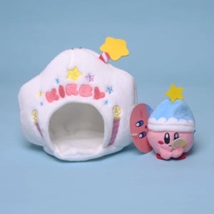 Peluche Kirby en su estrella blanca Peluche de videojuego Peluche Kirby Material: Algodón