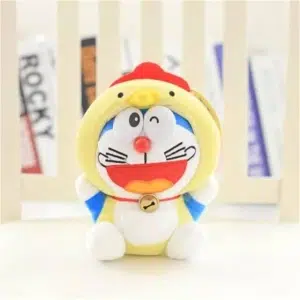 Peluche de Doraemon vestido de gallina Peluche Animales Peluche Gato Materiales: Algodón