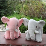 Muñeca elefante de felpa suave, 23cm, 1 pieza, lindo juguete de felpa, muñeca bebé, regalo de cumpleaños y navidad para niños Animales elefante de felpa a7796c561c033735a2eb6c: GRIS|Rosa