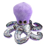 Athoinsu - pulpo de felpa suave con purpurina, 10 pulgadas, juguete brillante de animales marinos, con purpurina plegable, para cumpleaños, para niños pequeños Animales de felpa Pulpo Marca: Athoinsu
