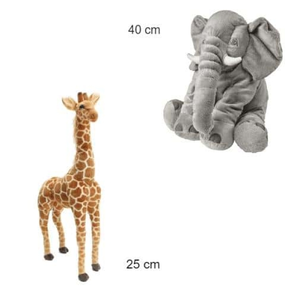 Pack animales de la sabana elefante y jirafa Sin categorizar 87aa0330980ddad2f9e66f: 25cm|40cm