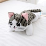 Original almohada de felpa para gatos Animales de felpa Gato de felpa Tamaño: 30cm Color: Gris