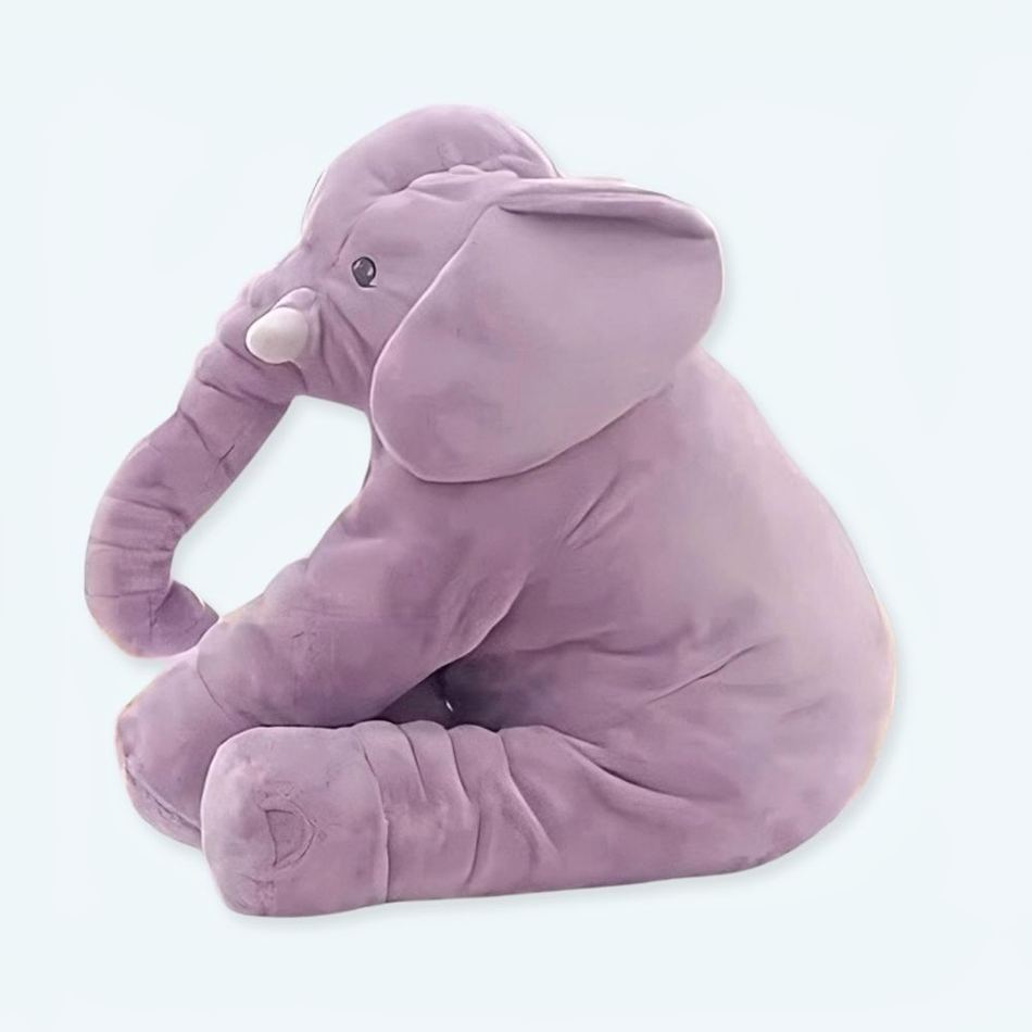 Almohada de felpa elefante púrpura • Mi Peluche