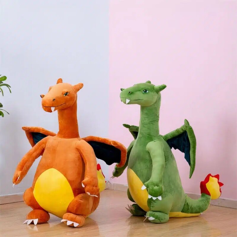 Peluche Géante Charizard 80 Cm - Officielle, Brillante, Oreiller - Cadeau Pokémon Et Anime