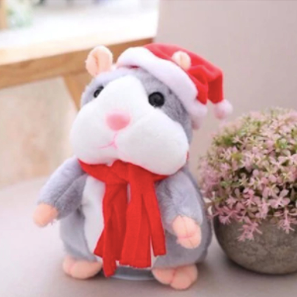 Funmo Hamster Parlant – Peluche Interactive 16 Cm Qui Répète Vos Paroles, Jouet éducatif Pour Développer Le Langage Dès 3 Ans