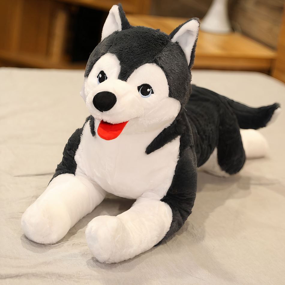 Perro Husky Peluche Gigante Perro Husky Gigante De Peluche De